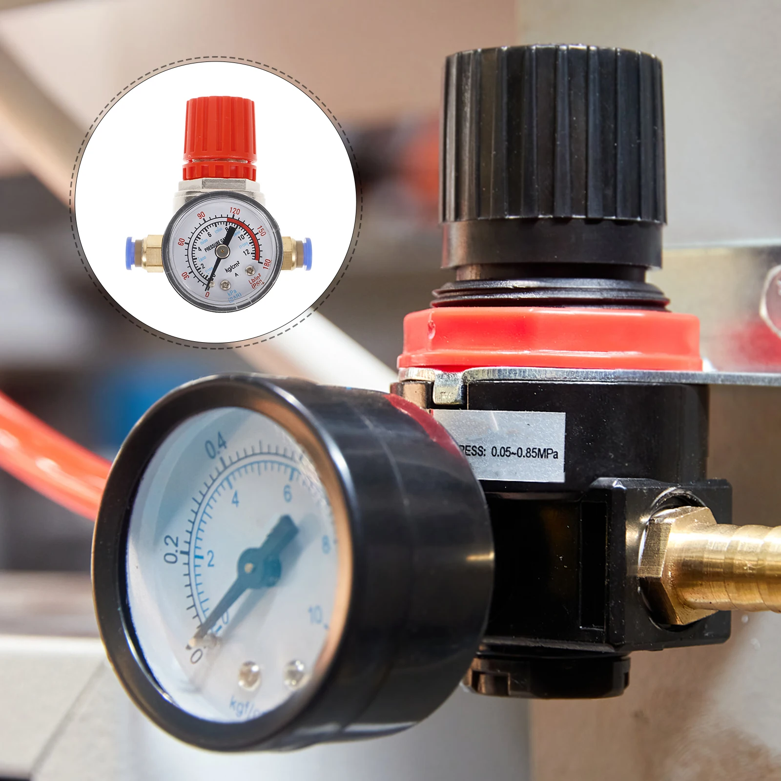 

Pressure Regulating Valve Air Compressor Control Device Adjustable Replacement Accessory Plastic Metal Durable Precise Gas