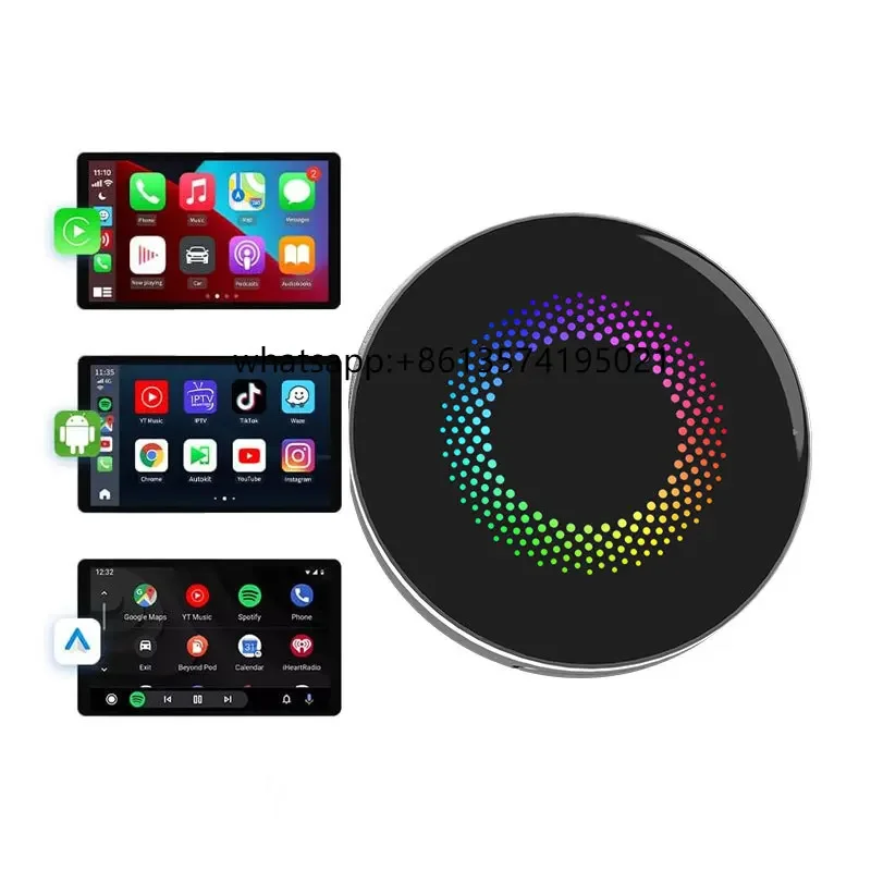 

TSmart Video Box 3 In 1 Wireless CarPlay Android Auto Adapter TV Game Multimedia Video Converter With Built In Netflix YouTube