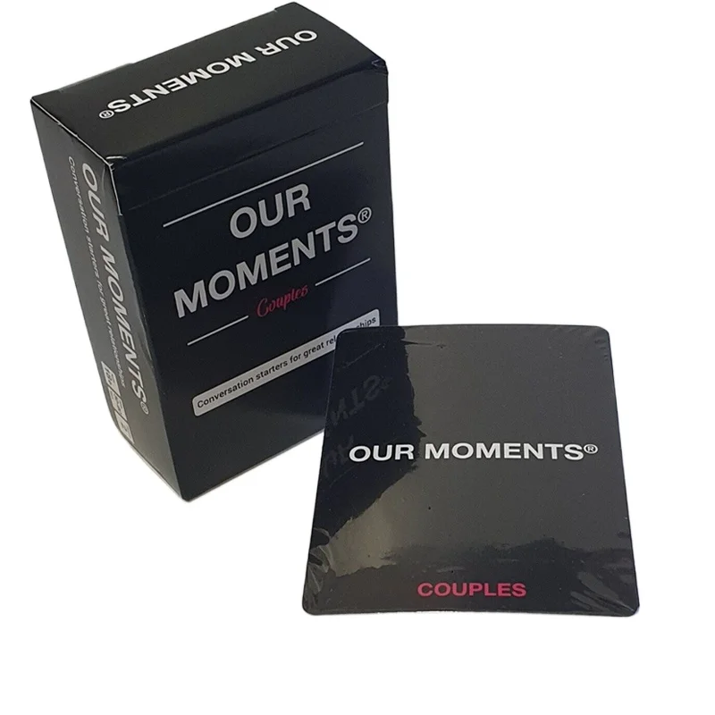 OUR MOMENTS Couples Card Game Conversation Starters for Great Relationship Board games