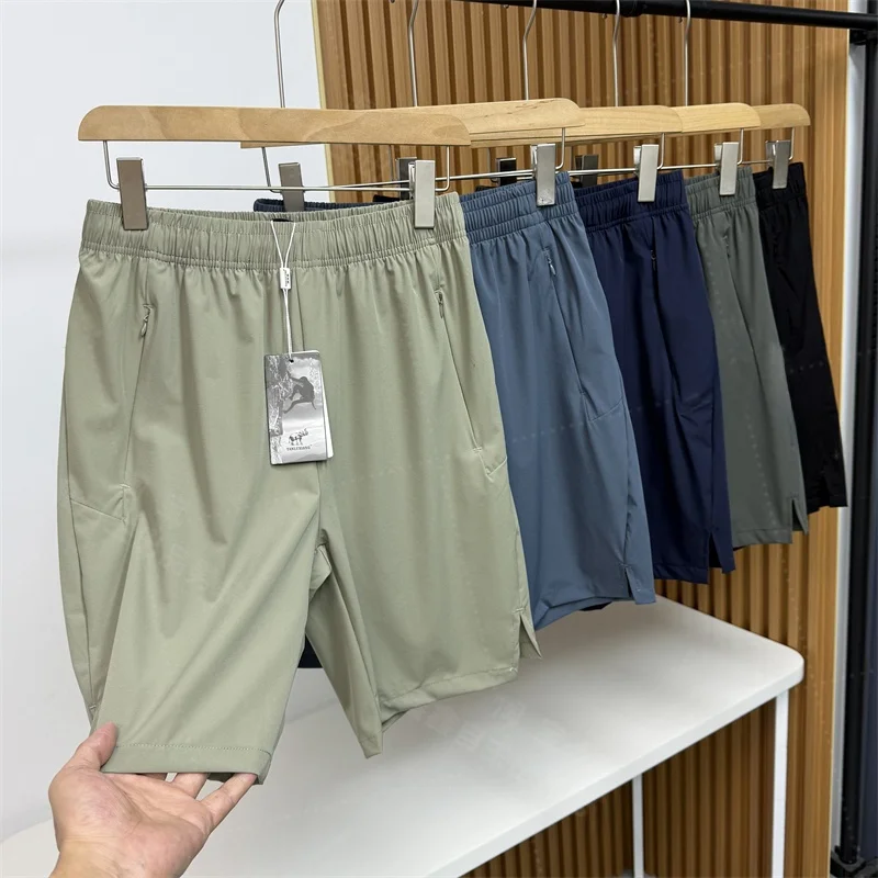 

Men's Spor Casual Qui Dry Breathable Summer New Sle Five-Point Pants orts Straight Leg Cany Single Cool Design