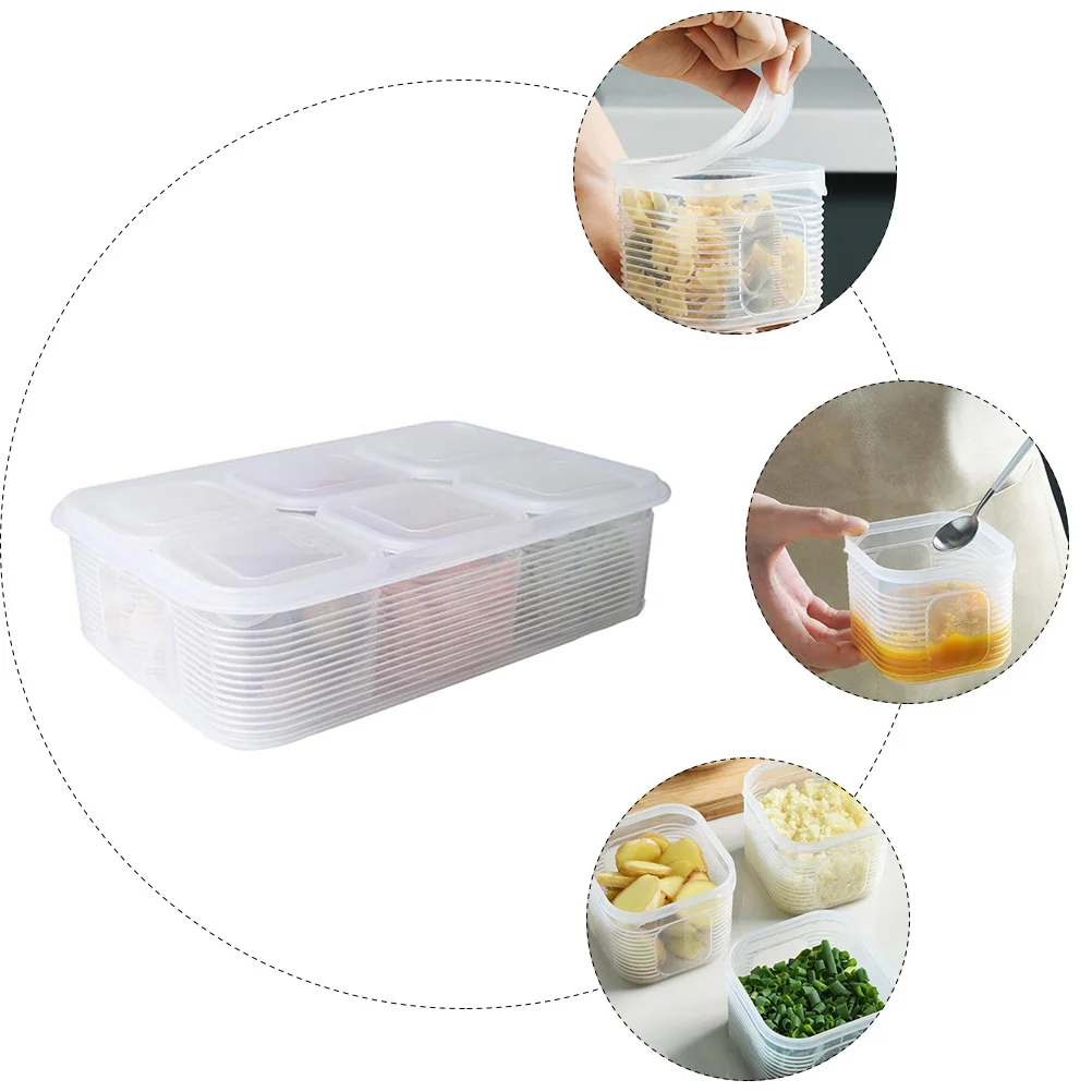 

3pcs Food Container Transparent Freezer Safe Microwave Refrigerator Sealing Crisper Plastic Container Sealing Crisper