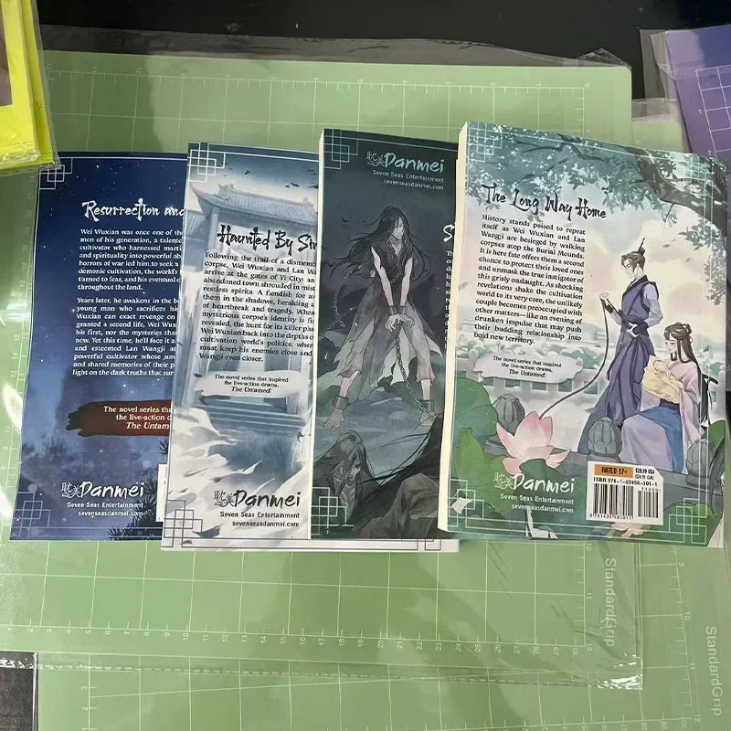 4books Grandmaster of Demonic Cultivation: Mo Dao Zu Shi Novel Vol. 1-4 Myth & Legend Comic Book English Manga Novel Paperback