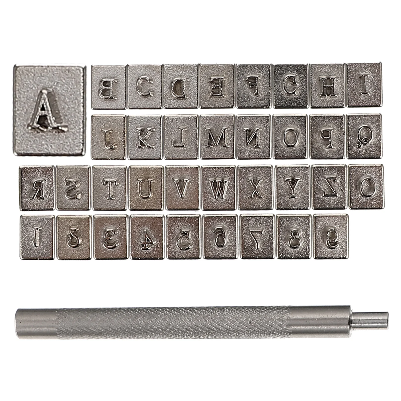 

1Set Letter Number Steel Stamp Kit Durable Metal Punch Tools for Art Craft Handmade Accessories