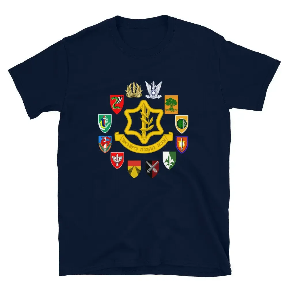 IDF Units Israel Defence Forces Israeli Army Military Units Tzahal T-Shirt Men's 100% Cotton Casual Tshirts Loose Top Size S-3XL