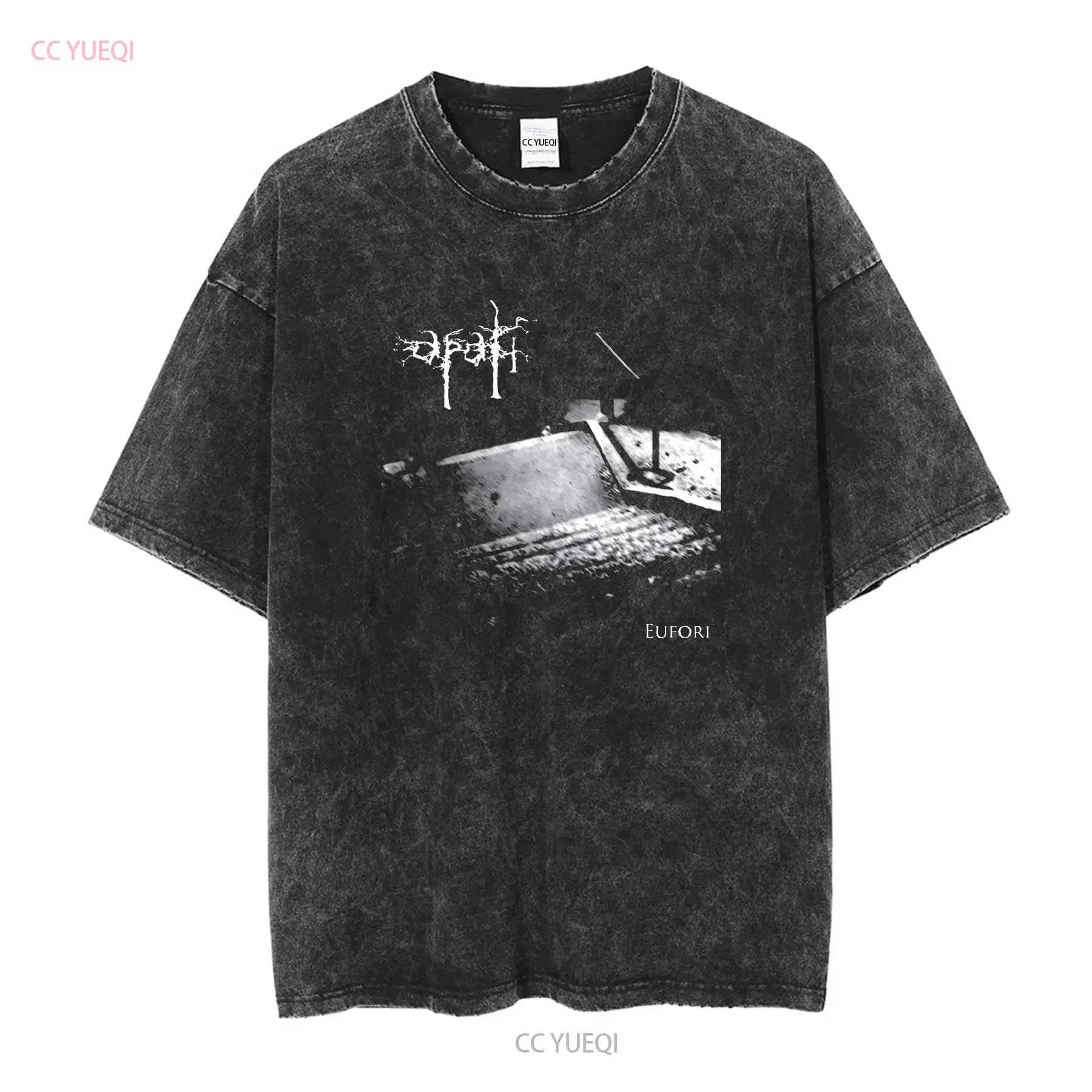 CC YUEQI Apati Eufori Black Metal DSBM футболка черная хлопок