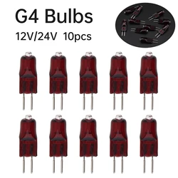 10pcs G4 lampada alogena a infrarossi 12V 20W IR lampada riscaldatore lampadina alogena riscaldamento asciugatura pittura quarzo