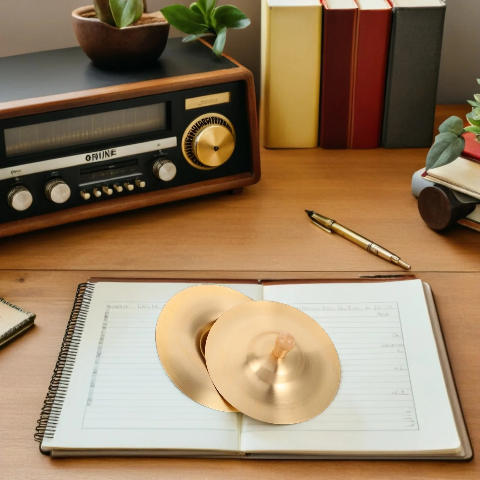 

1Pair Finger Cymbals Brass Mini Hand Cymbals 6inch Dance Instruments Handheld Percussion Belly Dancing Props Party