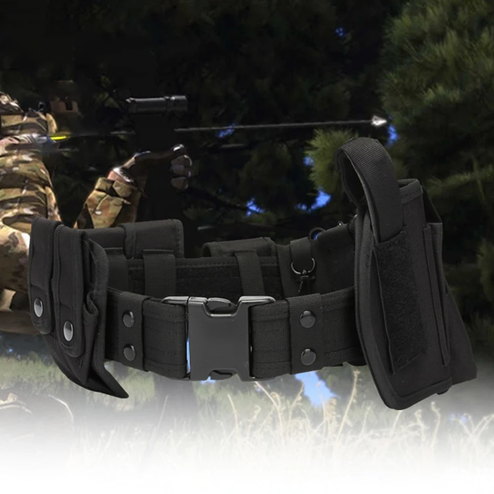 Tactical Waist Belt Training Duty Security Equipment Set Multifunctional Nylon Waterproof Waist Bag Ten Piece Set Accessories - view 2