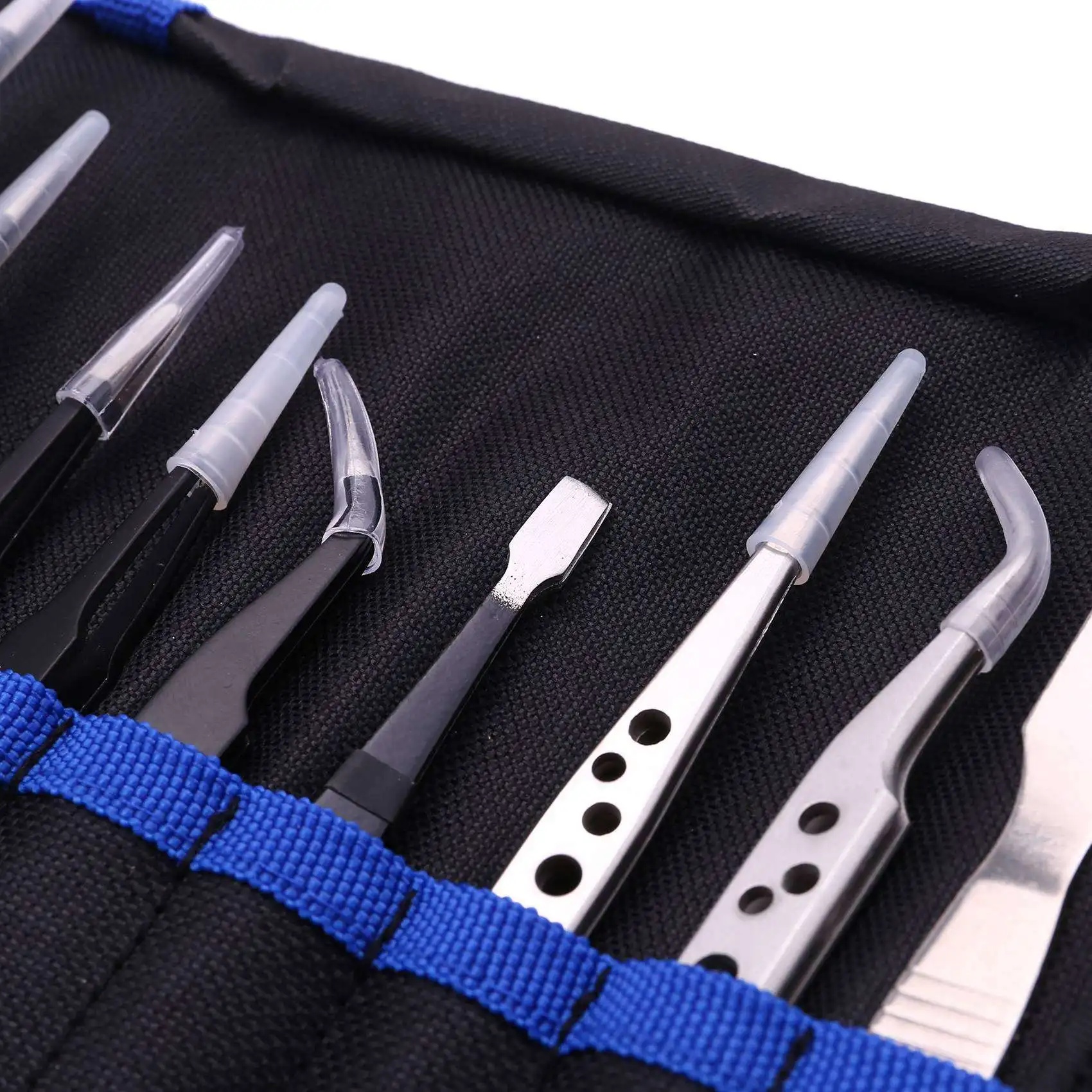 ABZL 45 Pcs Tweezers Set Stainless Steel Anti-Static Precision Tweezers For Electronic Mobile Phone Repair Tools Hand Tools