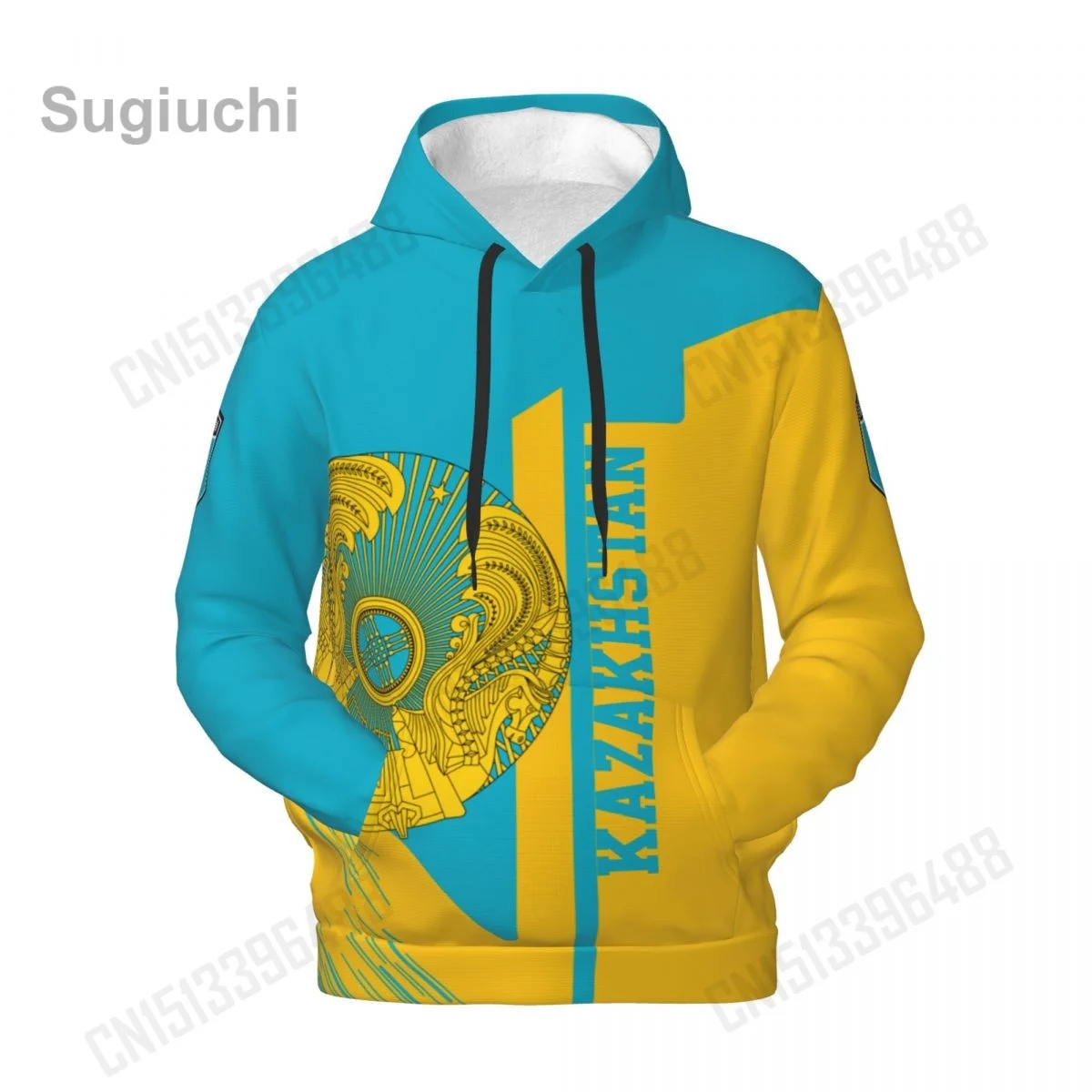 2025 Kazakhstan 3D Fleece Hoodie Polyester Warm With Pocket Super Soft Men Women Sweatshirt Unisex Pullover Hoodies