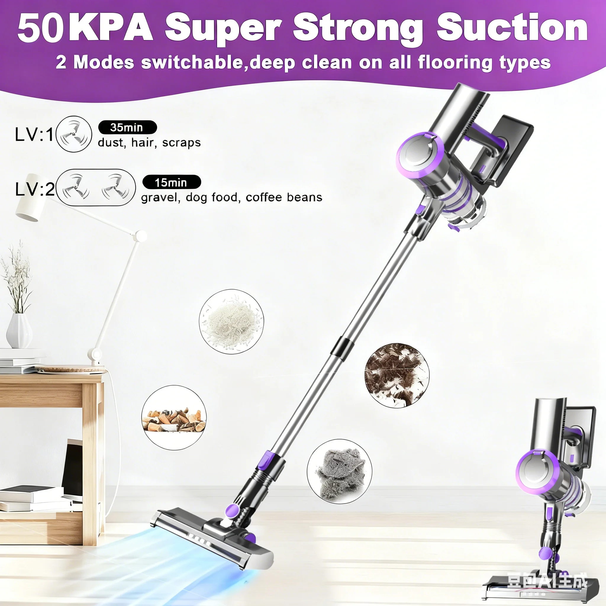 KOVOKI Aspiradora inalám коммерчески со всасывающим вкусом 50 кПа, 15-35 праздничный пресс различный, независимый, фильтр HEPA, светодиодный, для