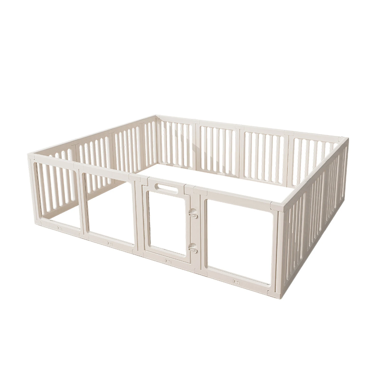 Modern Solid Plastic Adjustable Dog Fence Playpen Cage for Small & Medium Dogs and Cats Safe Indoor Use
