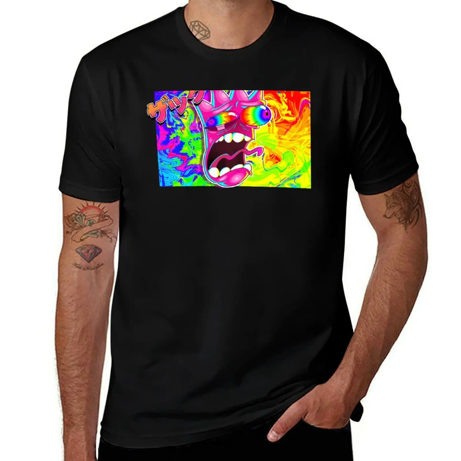 Screaming Zack T-Shirt Basic Plain Tee for Spring and Summer T-Shirt