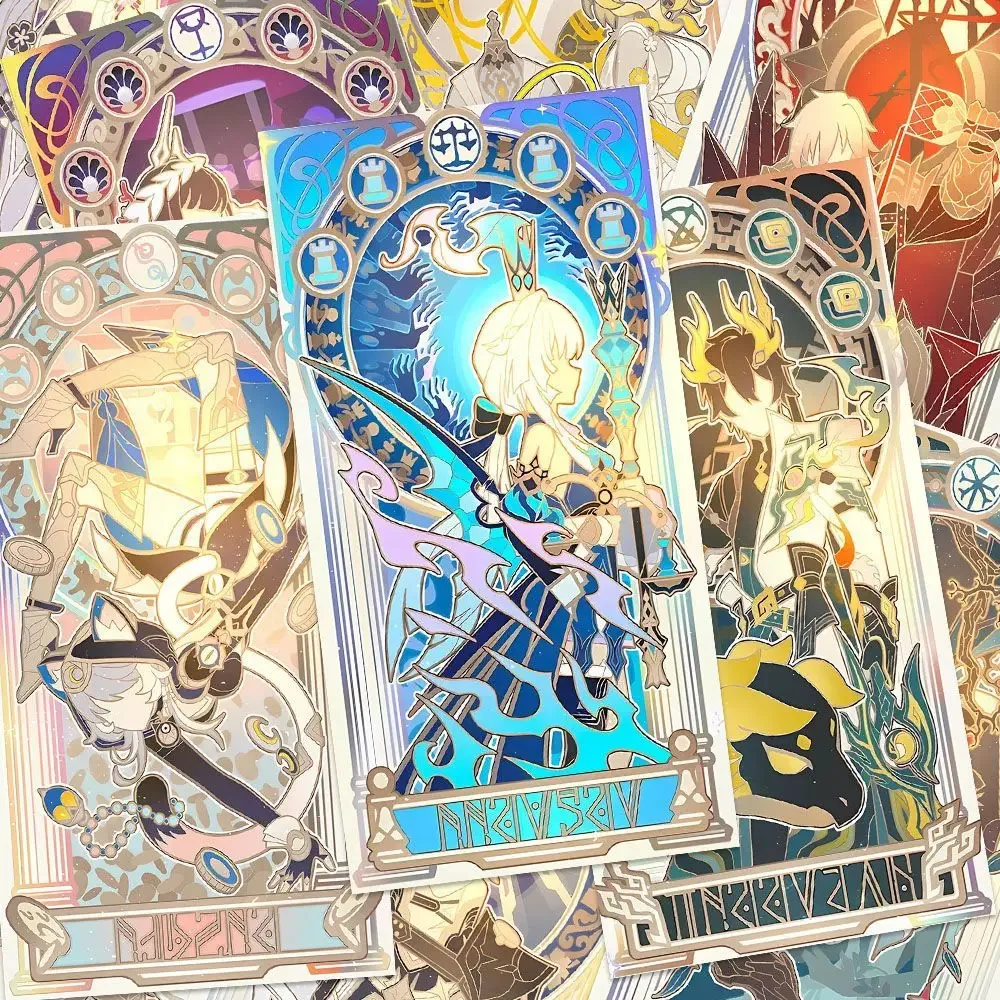 Honkai: Star Rail Chrysos Heirs Phainon Dang Heng 12 قطعة بطاقات التارو بطاقة لومو بطاقة Photocard HD ألبوم صور بطاقات لجمع المشجعين