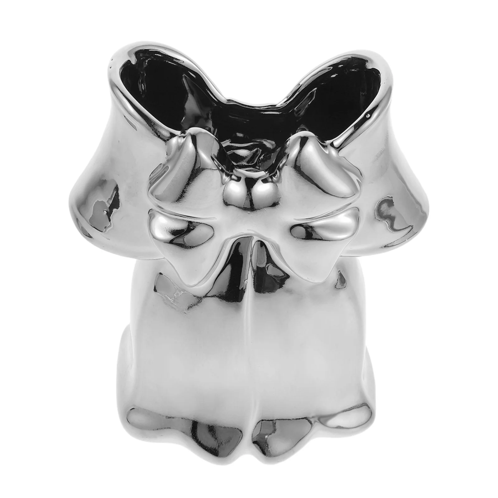 

Ceramic Bowknot Flower Vase Vintage Porcelain Decorative Vase Living Room Desktop Table Centerpiece Wedding Table Centerpiece