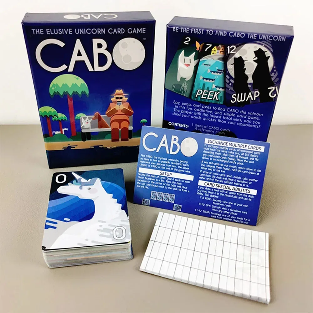 

Карточная игра CABO подходит для коллекционеров, сувениры для праздничной вечеринки, подарки на Хэллоуин, рождественские подарки, настольная игра