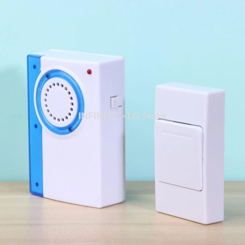 Remote Control Doorbell Adhesive Long-range High Sound Caller Smart Doorbell For Elderly Kid