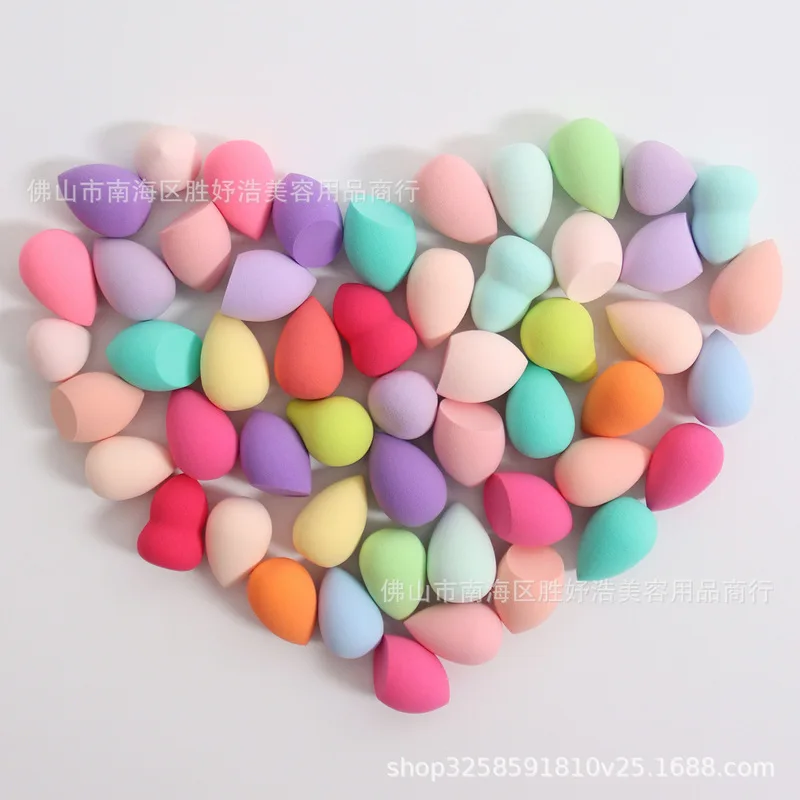 إسفنجة تجميل على شكل قرع، أداة تجميل فائقة النعومة مقاومة للتلطيخ للنساء والفتيات للاستخدام الرطب والجاف