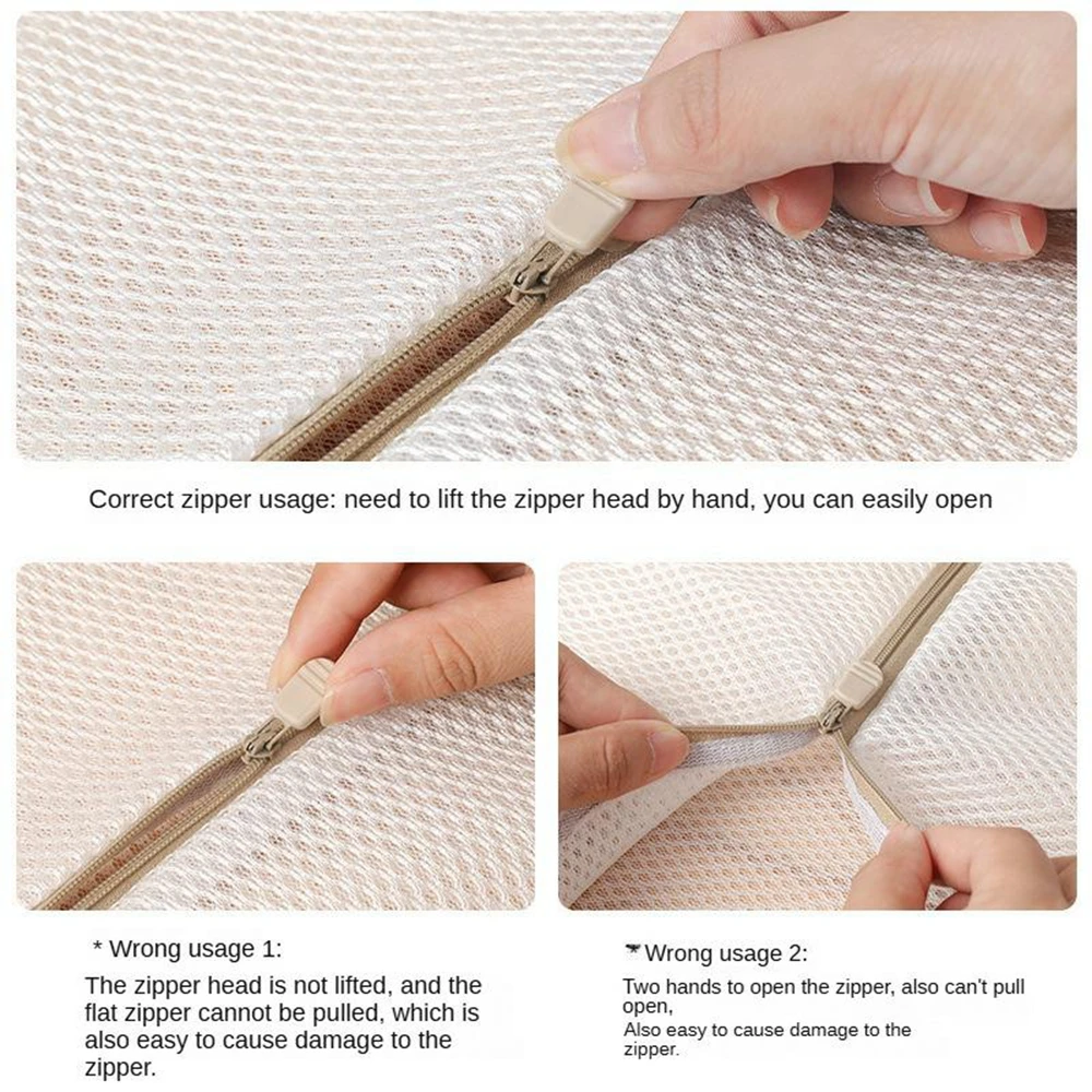 مجموعة أكياس الغسيل الشبكية المكونة من 6 قطع من نسيج شبكي متين وحقيبة غسيل رقيقة لتنظيم الملابس الداخلية والسفر وغسالة الماكينة القابلة لإعادة الاستخدام