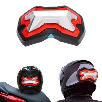 Casque de moto sans fil voyant haute luminosité Smart USB avec batterie synchronisation avec clignotants