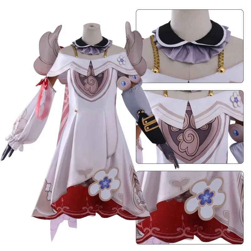 Honkai Star Rail Tribbie-Conjunto de disfraz de Cosplay para mujer, bonito vestido de Lolita, peluca y tocado incluidos, cosplay para fiesta de Halloween Uni