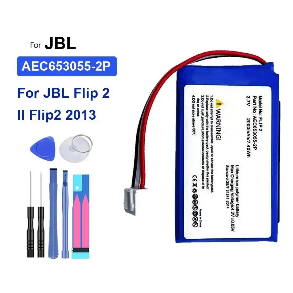 بطارية عالية السعة ICA085NA FLIP5 FLIP6 0-5200Mah لـ Jbl Flip Essential 1 3 3SE 4 5 6 2 II 2013 2014