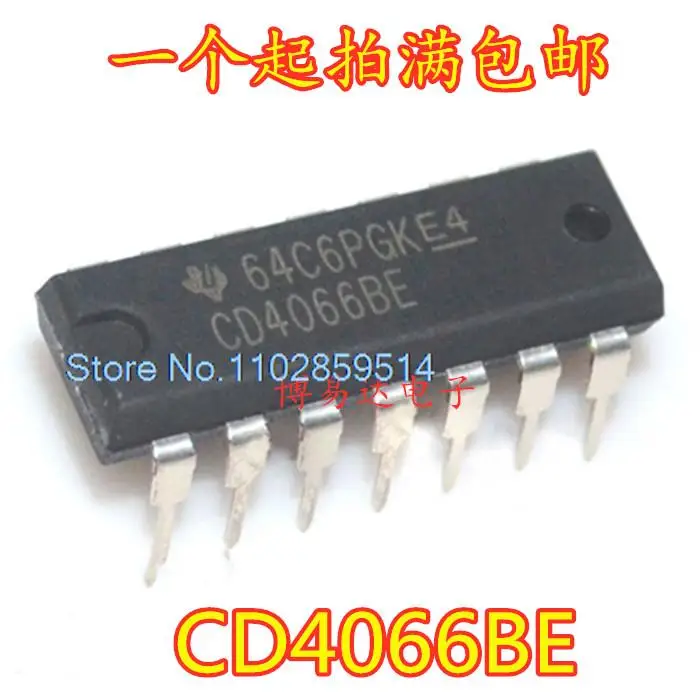 20 шт./партия, CD4066BE CMOS 4066 CD4066 DIP14