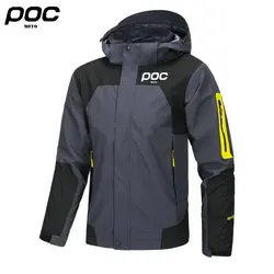 2024 Moto Poc Cycling Jacket Waterproof for Men Mountain Bike Windbreaker Bicycle Motocross Coat Chubasquero Ciclismo Impermeabl