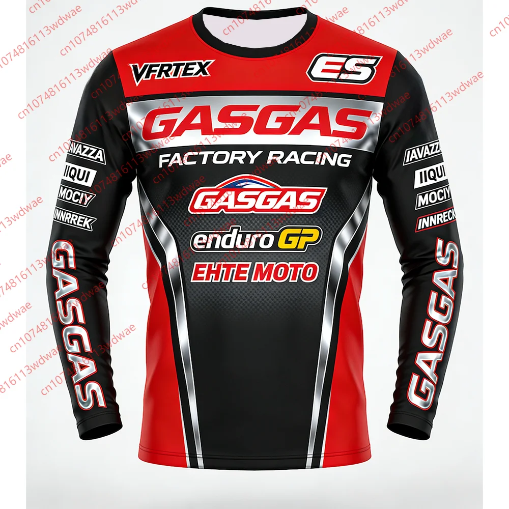 2026 Neues GASGAS Factory Racing Enduro GP Motocross Trikot VFRTEX ES Schnelltrocknend Atmungsaktiv Herren Langarm MX Dirt Bike Oberteil