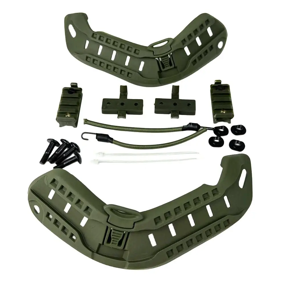 Airsoft Paintball Helmet Side Rail Set,Guide Accessories for ARC MICH Helmet,Tactical Helmet Rail for Helmet Accessories Install