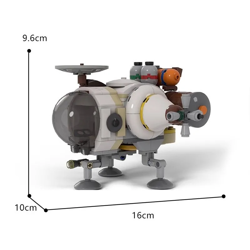 Moc Build Interstellar Frontier Exploration Spacecraft Building Block Wilds Space Airship Spaceship Brick Toy For Children Gift