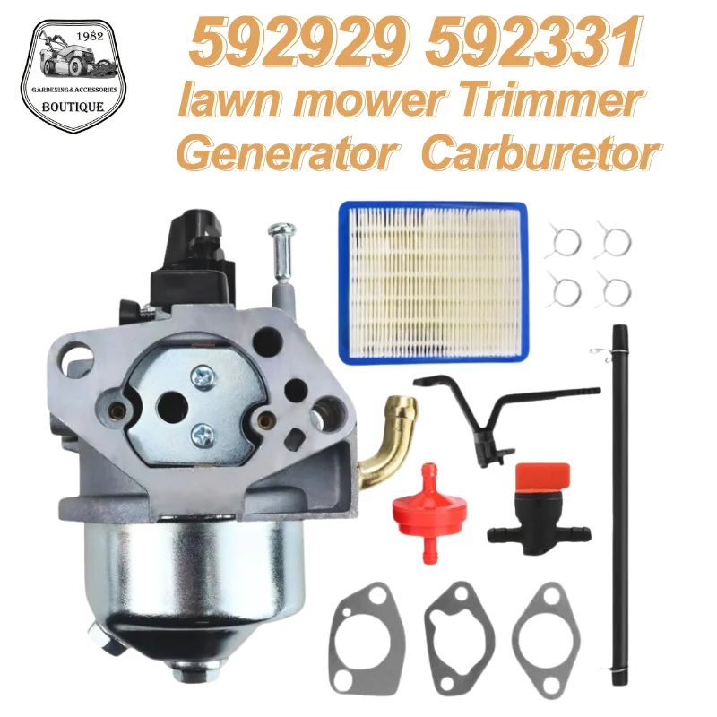 13pcs Carburetor Kit for 6250 8500 Watt Generator for 030594A 030594 for 592929 592331 Lawn Mower and Trimmer Carb Repair Parts