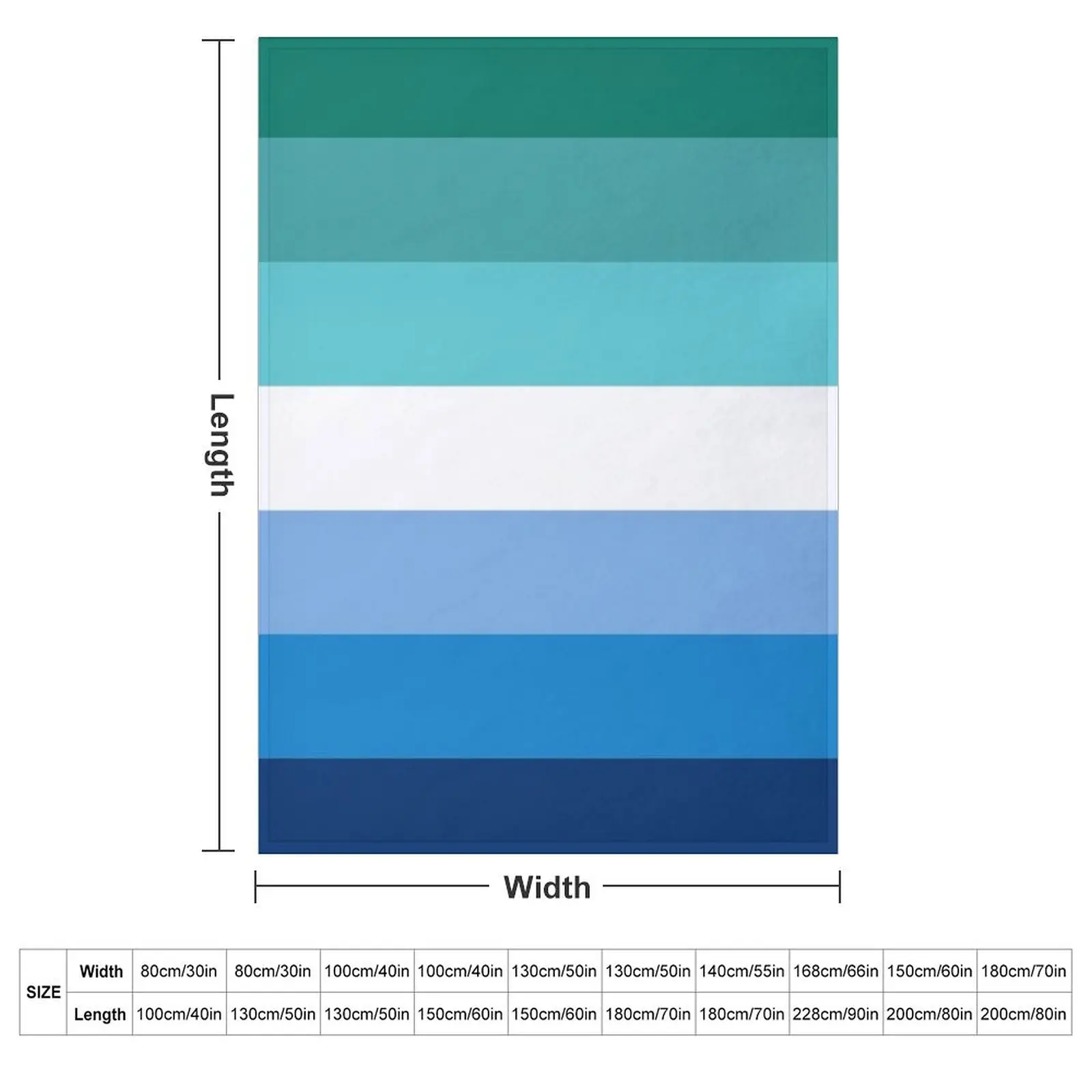 Gay Male Pride Flag Throw Blanket couch cozy soft plush fuzzy picnic outdoor blanket
