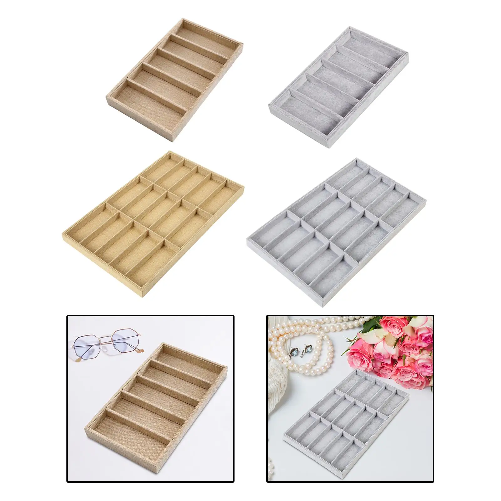 

Glasses Display Tray Lightweight Watch Holder Multifunctional Eyewear Storage