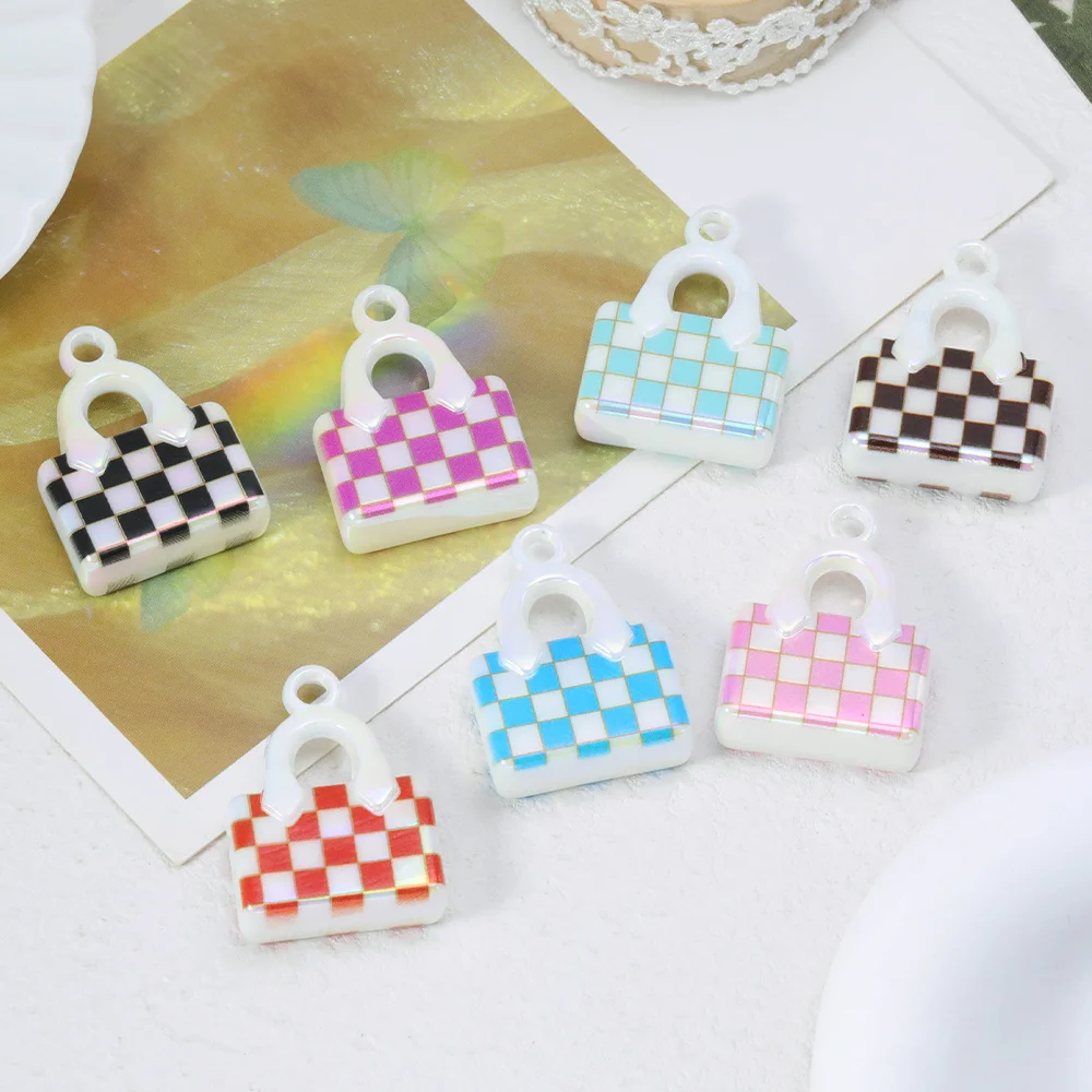 

Cordial Design 100Pcs 24*33MM DIY Pendant/Bag Shape/Aurora Effect/Hand Made/Jewelry Findings & Components/Acrylic Bead #18602