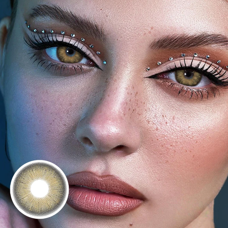 Bio-essence 1 Pair Colored Contact Lenses for Eyes Natural Look Brown Lenses Blue Lenses Gray Eye Contact Fashion Lenses