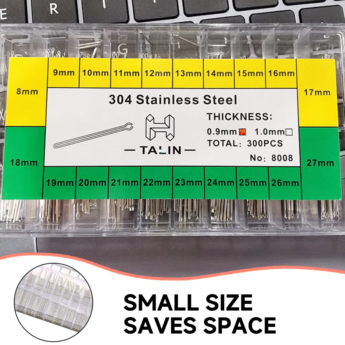 300 قطعة 1.0/1.2 مللي متر الفولاذ المقاوم للصدأ حزام (استيك) ساعة حزام سوار أنبوب الاحتكاك بار ربط دبابيس استبدال أجزاء ساعة إصلاح الإكسسوارات