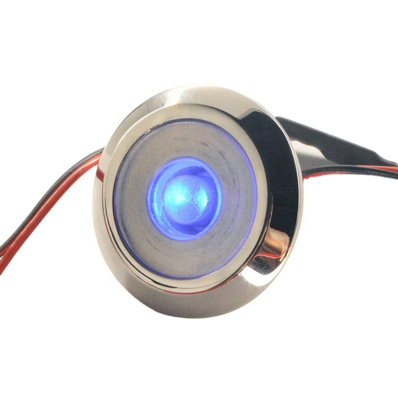 

Marine LED Footlight Stair Light RV Boat Blue Mini LED Stainless Steel Waterproof Courtesy Light 2025