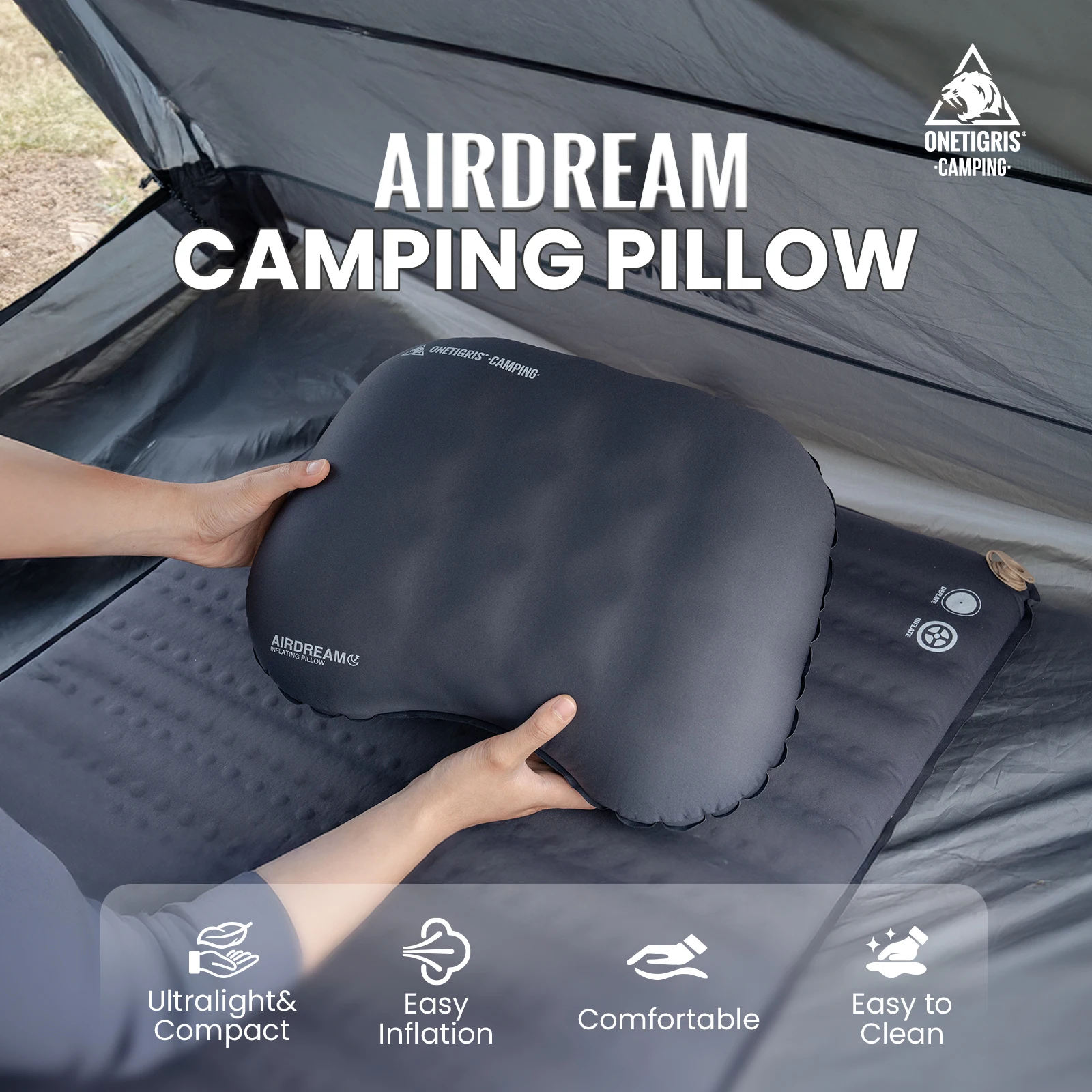 OneTigris Airdream Campingkuss - Travel Pillow Inflatable recensie en prijs
