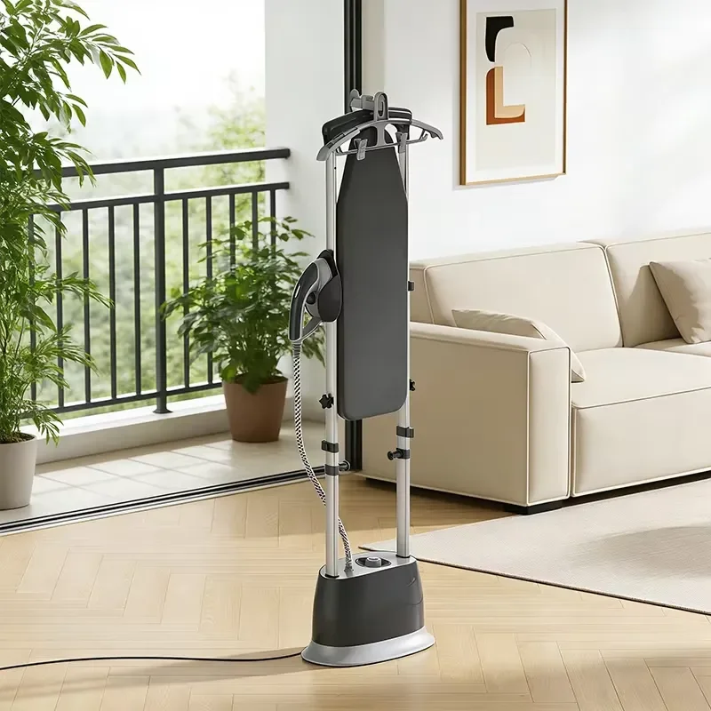 2400W Vertical Garment Steamer with 1000ml Tank Foldable Ironing Board Anti Dry Burn Electric Clothes Press for Home Use
