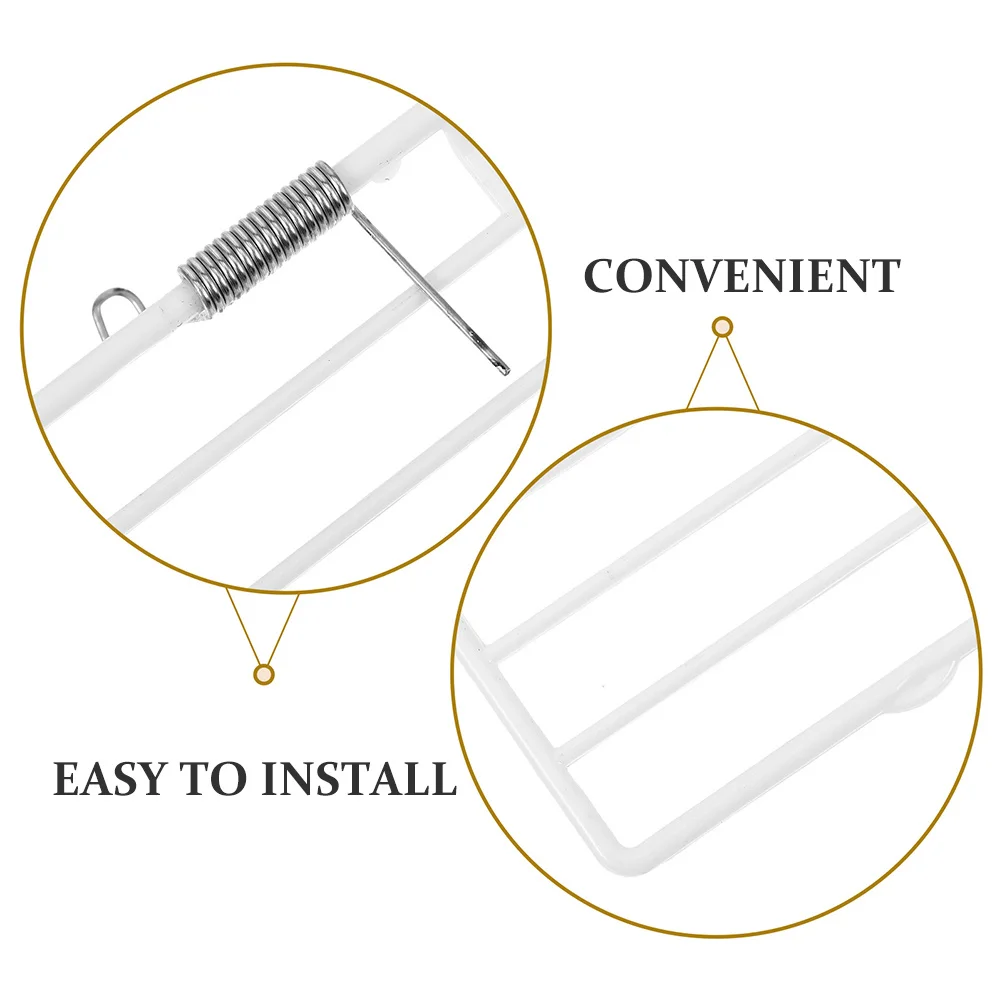 6 قطعة قفص العصافير الباب الربيع استبدال ABS البلاستيك آمنة الحيوانات الأليفة حمامة الببغاء قفص أجزاء قفص الطيور ملحق حمامة لوازم #5