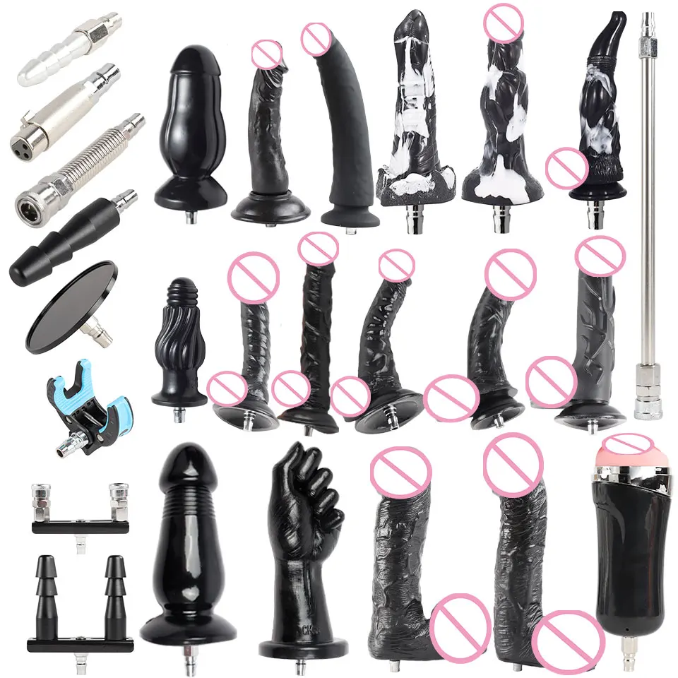 FREDORCH Sex Machine Big Black Dildos VAC-U-LOCK Vibrator For Women Attachments Toys for Adults Realistic