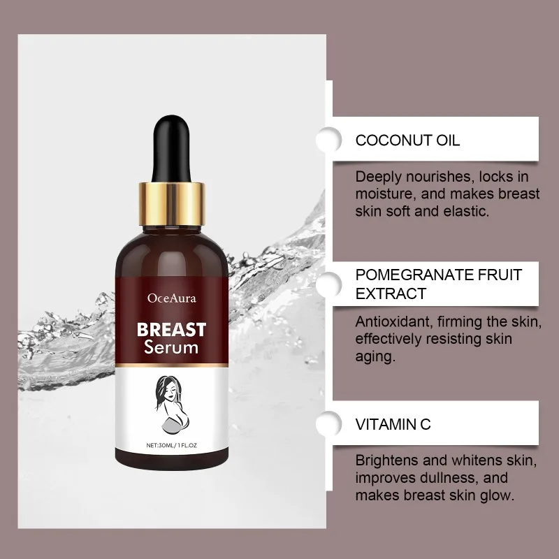 Natural Breast Serum for Women Improve Female Hormone Breasts Lift Firming Fast Growth Shaping Bust Enhancement Essential Oil