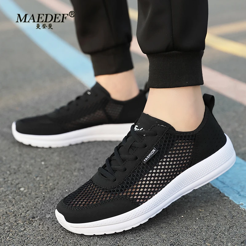 

MAEDEF Men's Sneakers Light Casual Shoes Summer Mesh Breathable Outdoor Walking Shoe Comfortable Running Non Slip Man Sneakers