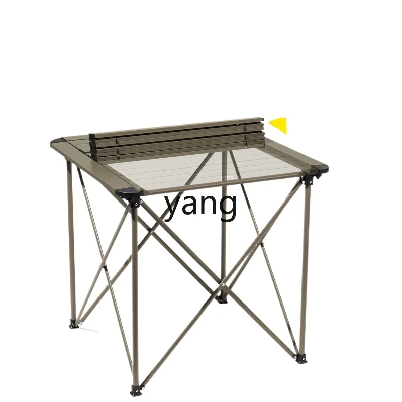 LXL Outdoor Aluminum Alloy Folding Picnic Table Camping Equipment Egg Roll Table Supplies