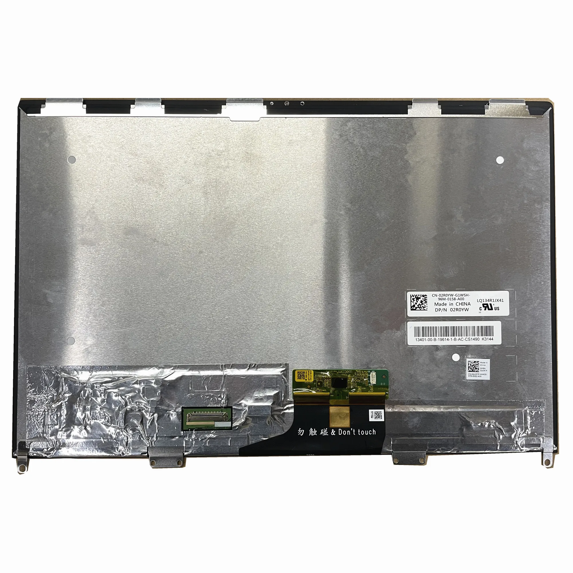 

13.4'' Laptop LCD Touch Screen Digitizer Assembly for DELL LQ134R1JX41 DP/N: 02R0YW 3840*2400 No-frame