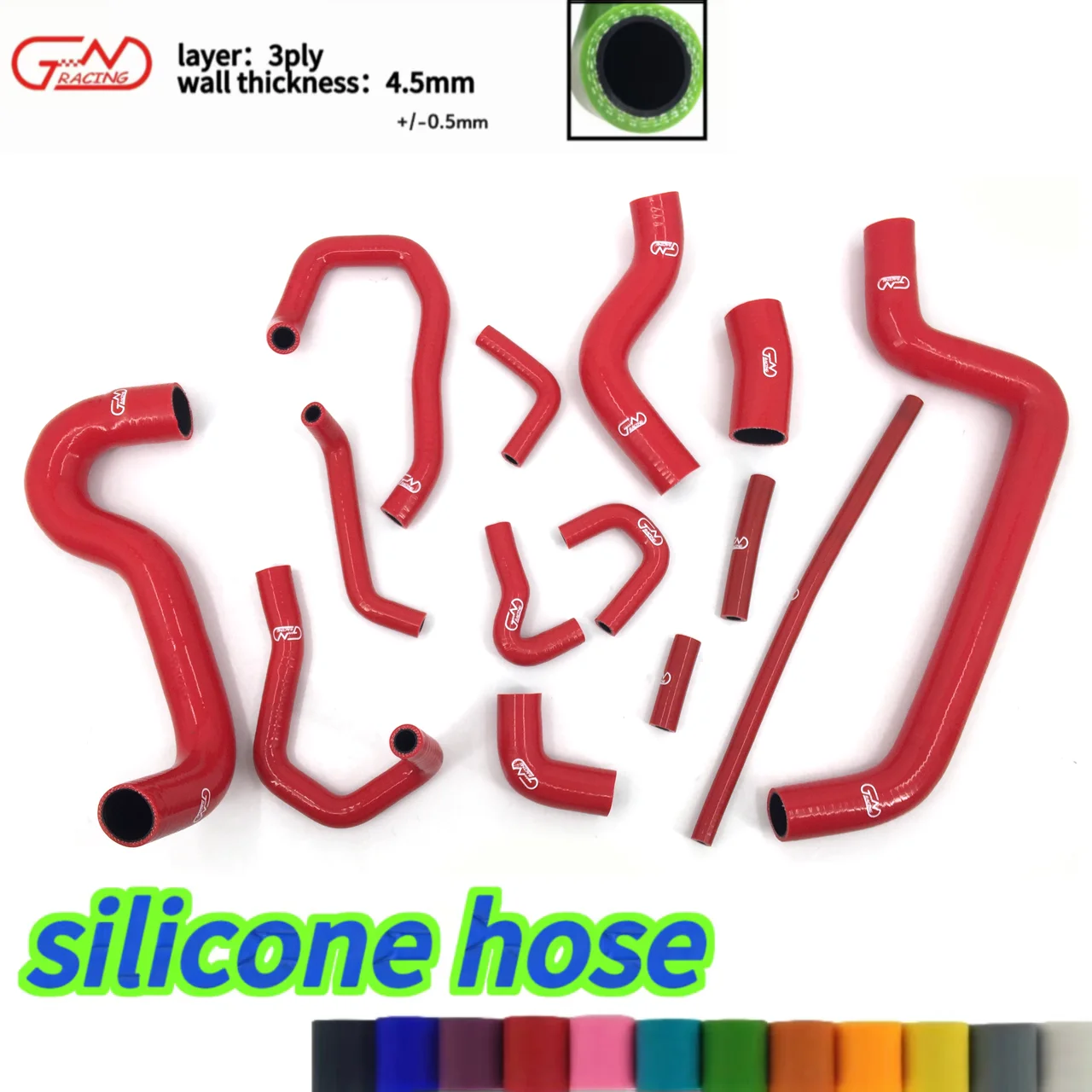 خرطوم السيليكون 1989 إلى 1992 فورد رينجر لمحرك أمريكا الشمالية 2.3L 4 سلندر #5