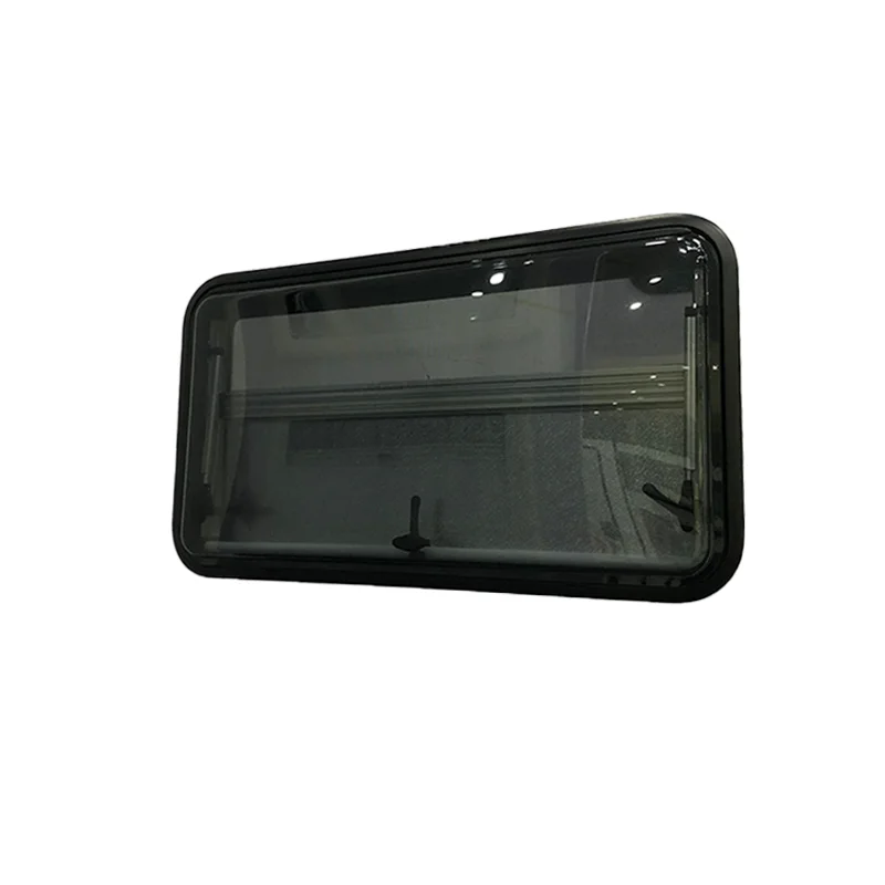 Premium Quality RV Window 1113x430mm Aluminum Frame Push-Out Acrylic Caravan Trailer Windows With Roller Blind For RV Body Parts view 5