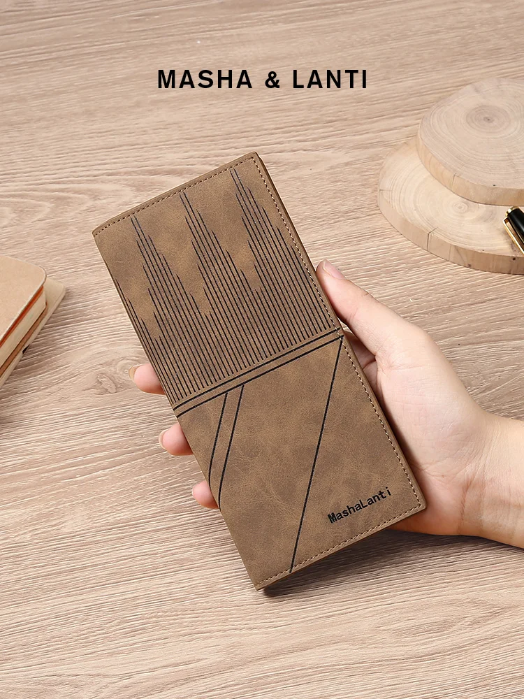 long-wallet-men's-vintage-fashion-business-money-clip-card-holder-boyfriend-birthday-gift-leather-goods-men's-accessories