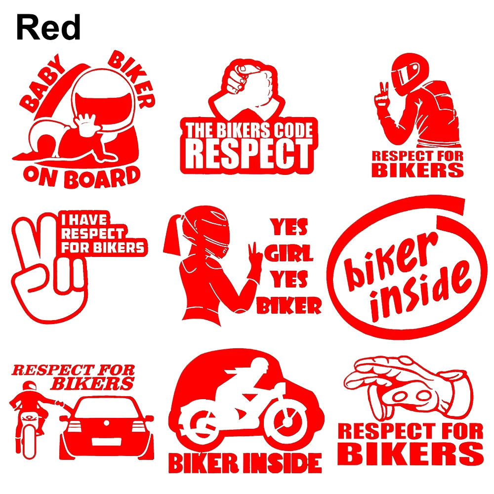 LYKX Funny Baby on Board  Inside Car Sticker Respect for Bikers Automobiles Motorcycle Exterior Accessories Vinyl Decals view 3